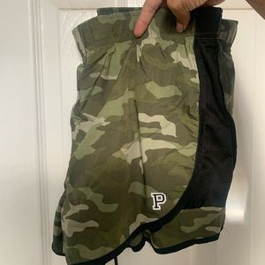 Pink Camo Workout Shorts